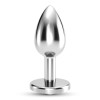 Butt Plug With Jewel Crushious Bijou Small Silver/Clear Butt Plug With Jewel Crushious Bijou Small Silver/Clear