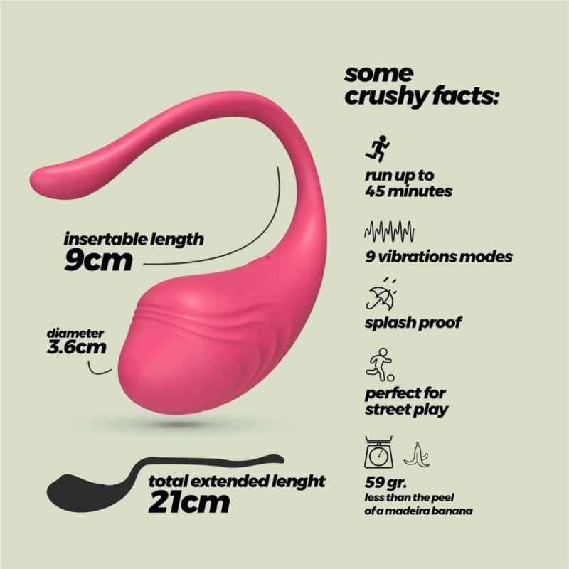 Vibrating Egg Crushious Tamago Pink Vibrating Egg Crushious Tamago Pink