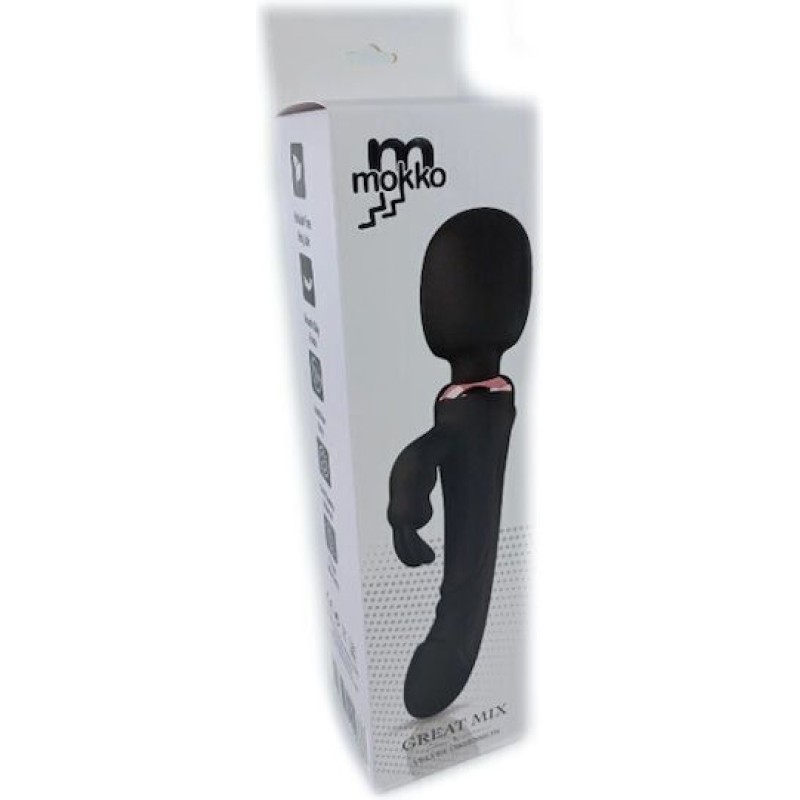 Δονητής Rabbit & Wand Great Mix Mokko Toys Μαύρος Mokko Toys Δονητής Rabbit & Wand Great Mix Mokko Toys Μαύρος Rabbit