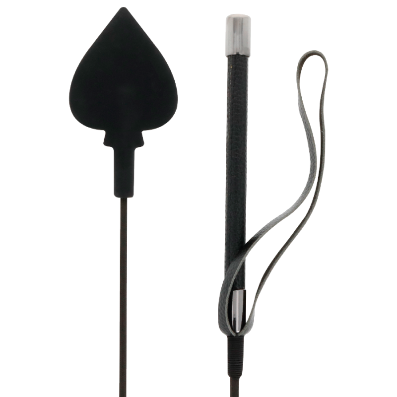 Darkness Βίτσα Darkness Silicone Μαύρη Μαστίγια & Paddles