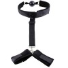 Ohmama Fetish Neoprene Gag With Hand Cuffs Ohmama Black Ball Gags