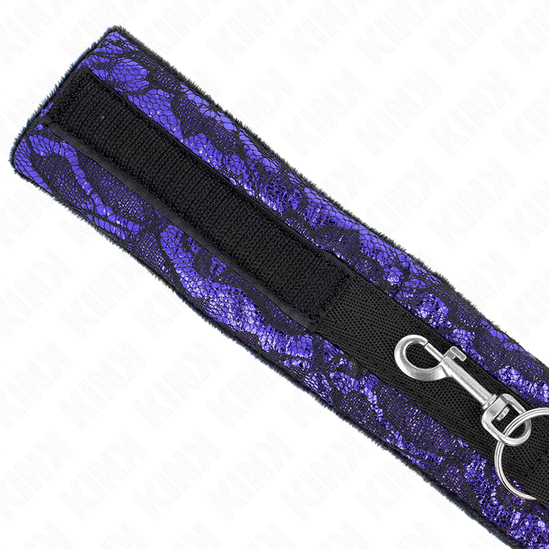 KINK Κολάρο με Λουρί KINK Velvet Lace Μοβ Κολάρα