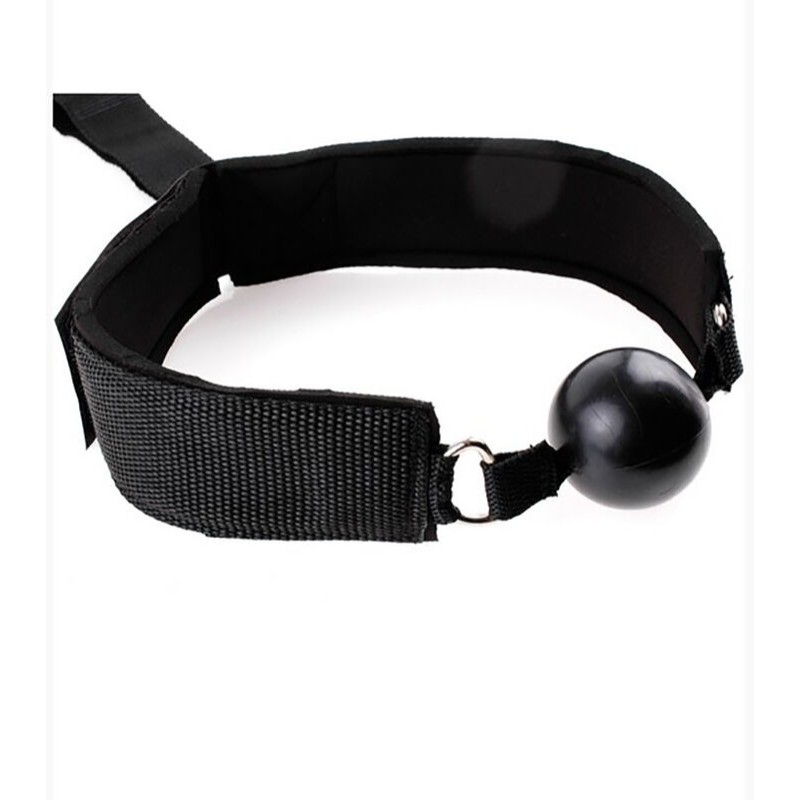 Ohmama Fetish Neoprene Gag With Hand Cuffs Ohmama Black Ball Gags