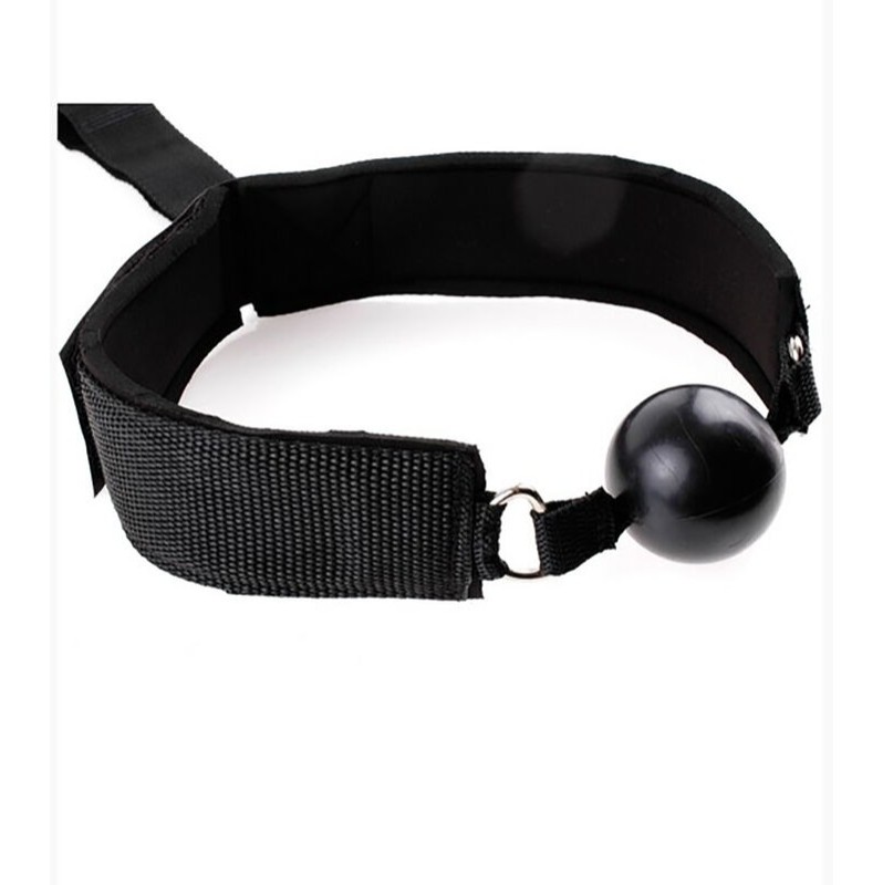 Fetish Neoprene Gag With Hand Cuffs Ohmama Black