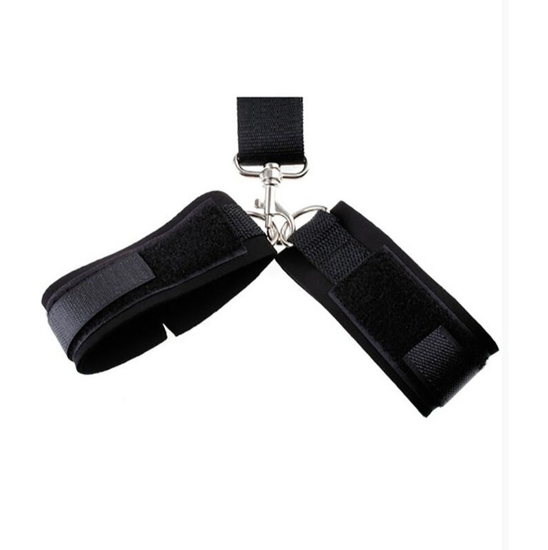 Fetish Neoprene Gag With Hand Cuffs Ohmama Black