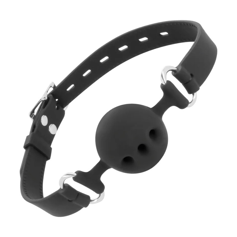 Silicone Ball Gag Fetish Darkness Black