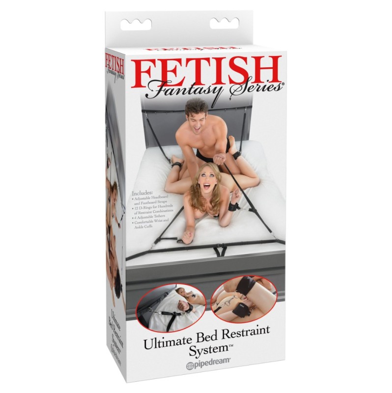 Ultimate Bed Restraint System Fetish Fantasy Series Black