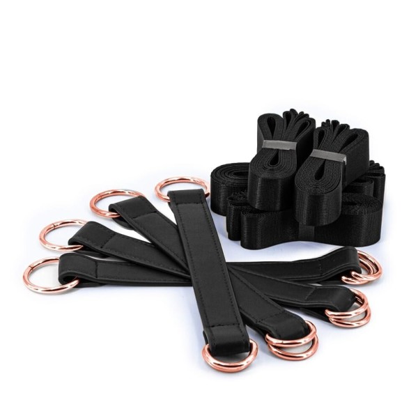 Bondage Kit NS Novelties Tie Down Straps Black