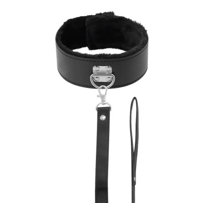 Collar & Leash Darkness Darkness Furry Black Collar & Leash Darkness Darkness Furry Black