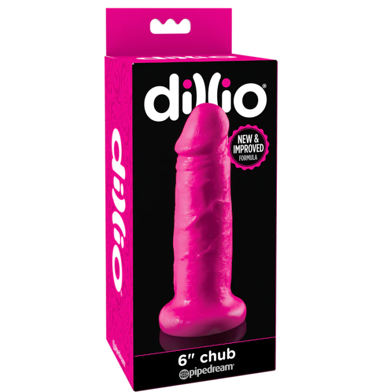 Realistic Dildo Dillio Chub 18cm Pink