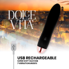 Classic Vibrator Dolce Vita Rechargeable Black Classic Vibrator Dolce Vita Rechargeable Black
