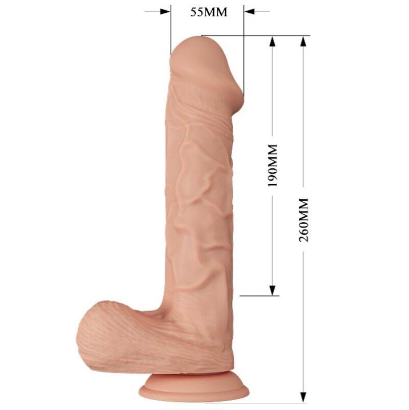 Realistic Vibrator Beautiful Bergrisi With Suction Cup 26cm Nude