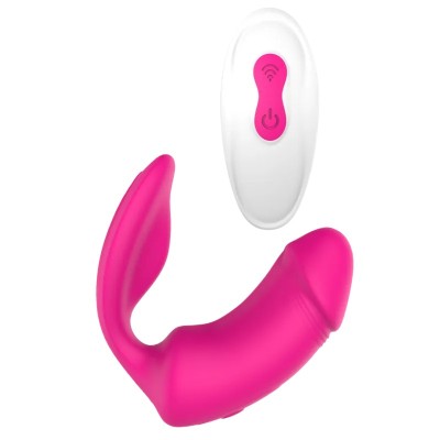 Clitoral Vibrator Dreamtoys with Remote Control Remote Duo Pleaser Pink