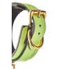 Leather Cuffs Radiant Glow in the Dark Green Leather Cuffs Radiant Glow in the Dark Green