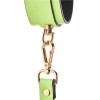 Leather Ankle Cuffs Radiant Glow in the Dark Green Leather Ankle Cuffs Radiant Glow in the Dark Green