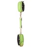 Leather Ankle Cuffs Radiant Glow in the Dark Green Leather Ankle Cuffs Radiant Glow in the Dark Green