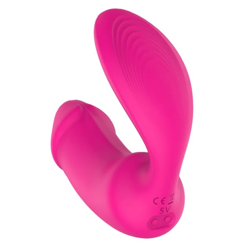Clitoral Vibrator Dreamtoys with Remote Control Remote Duo Pleaser Pink