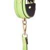 Dreamtoys Leather Cuffs Radiant Glow in the Dark Green Leather handcuffs