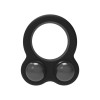 Dreamtoys Weighted Cock Ring Ramrod Dual Weight Black Cock Rings