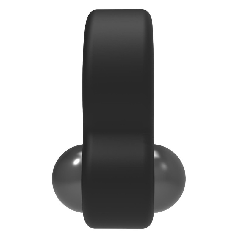 Dreamtoys Weighted Cock Ring Ramrod Dual Weight Black Cock Rings