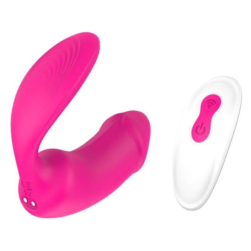 Dreamtoys Clitoral Vibrator Dreamtoys with Remote Control Remote Duo Pleaser Pink Sex Toys For Couples