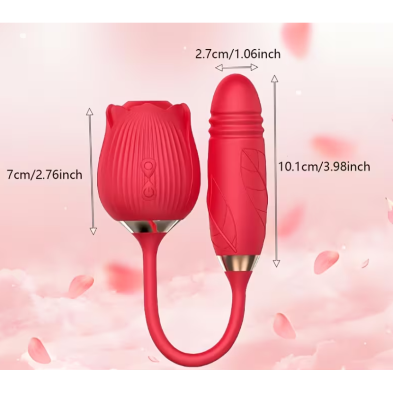 Dual Clitoral Vibrator Love Market with Thrusting Egg Black Love Market Dual Clitoral Vibrator Love Market with Thrusting Egg Black Clit Toys
