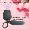 Love Market Κλειτοριδικός Δονητής Love Market Διπλός με Thrusting Αυγό Μαύρος Κλειτοριδικά
