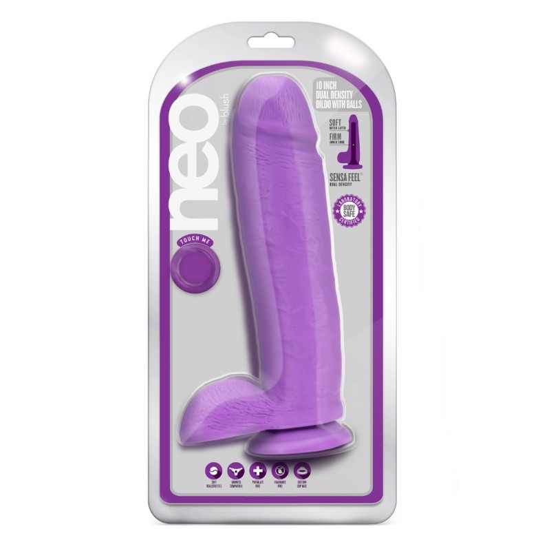 Realistic Dildo  Blush Neo 25.4cm Purple 