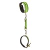 Leather Ankle Cuffs Radiant Glow in the Dark Green Leather Ankle Cuffs Radiant Glow in the Dark Green