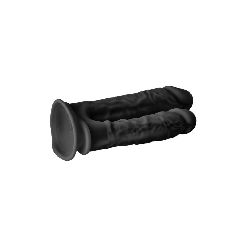 Διπλό Dildo Dreamtoys Double Penetrator 19.5cm Μαύρο