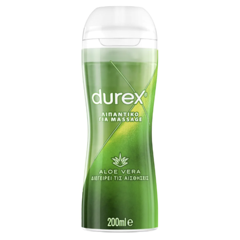 Durex Λιπαντικό Gel & Μασάζ 2 σε 1 Durex Play Aloe Vera 200ml Νερού