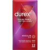 Προφυλακτικά Λεπτά Durex Feel Thin Extra Lubricated 12τμχ
