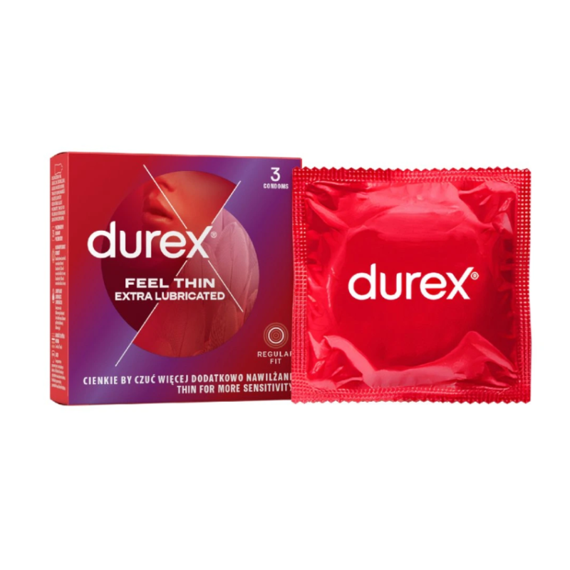 Durex Προφυλακτικά Λεπτά Durex Feel Thin 3τμχ Προφυλακτικά