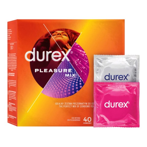 Προφυλακτικά Διάφορα Durex Pleasure Mix 40τμχ