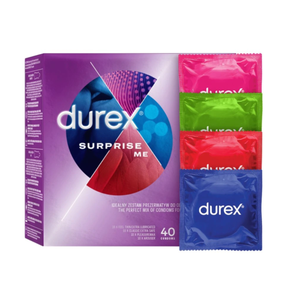Προφυλακτικά Διάφορα Durex Surprise Me 40τμχ