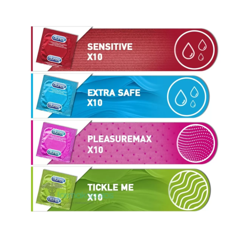 Προφυλακτικά Διάφορα Durex Surprise Me 40τμχ