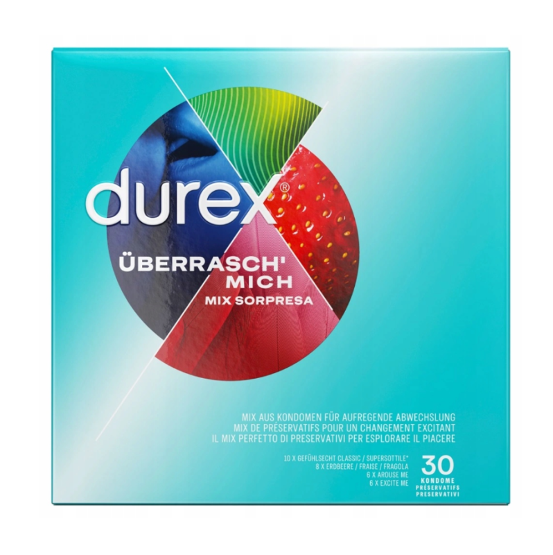 Προφυλακτικά Διάφορα Durex Surprise Me 30τμχ