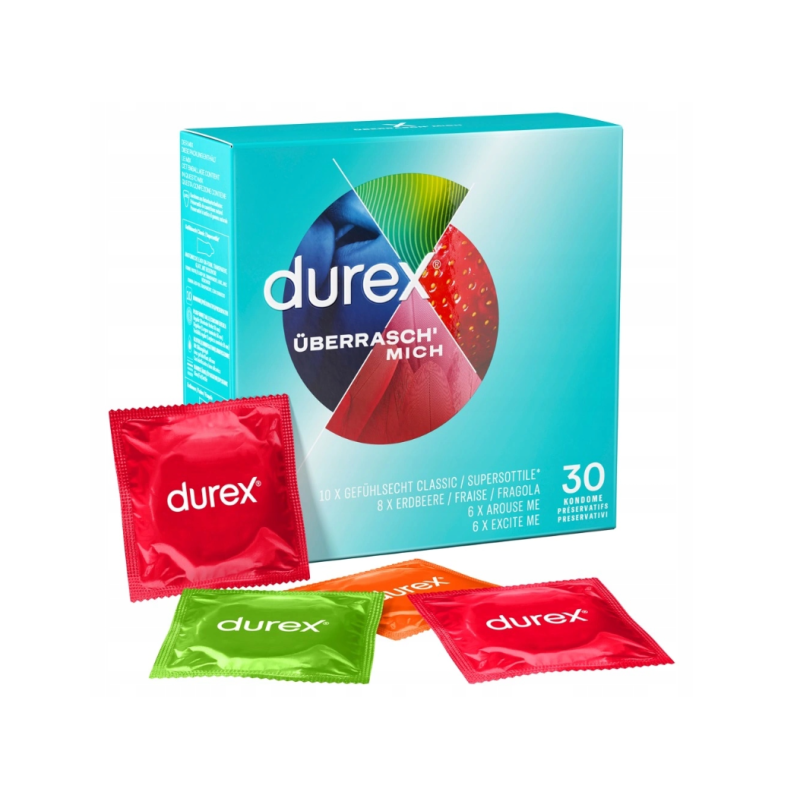 Προφυλακτικά Διάφορα Durex Surprise Me 30τμχ