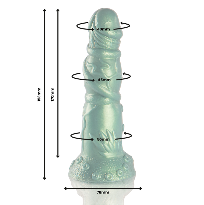 Ρεαλιστικό Dildo Epic Hades 19.3cm Πράσινο