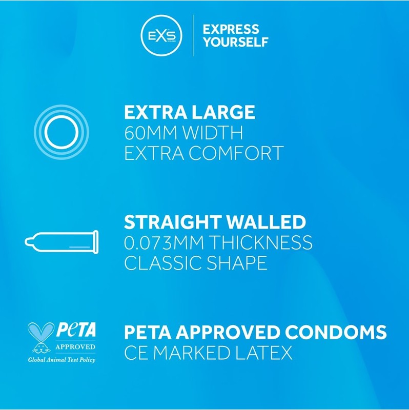 Condoms Extra Large EXS Magnum 48pcs
