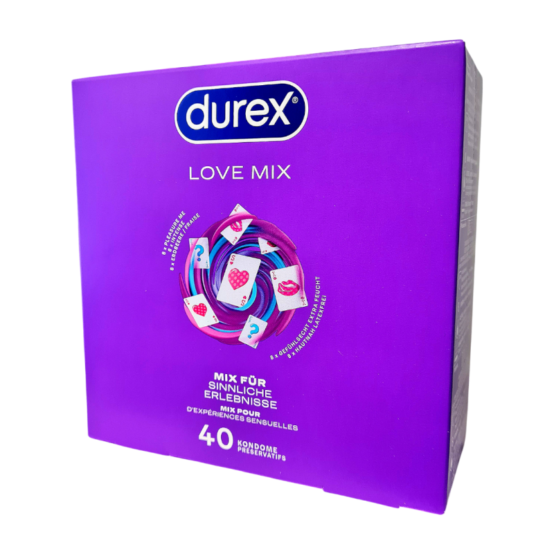 Durex Προφυλακτικά Διάφορα Durex Love Mix 40τμχ Προφυλακτικά