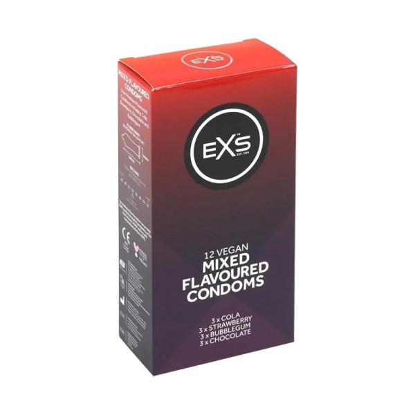 Προφυλακτικά Με Γεύσεις EXS Mixed Flavoured 12τμχ