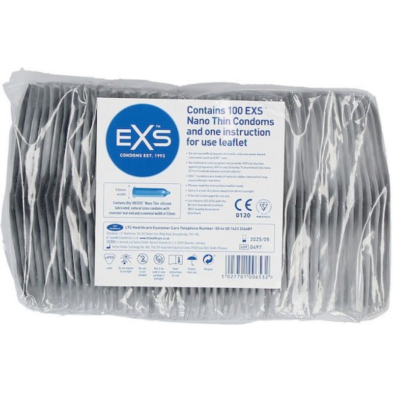 Condoms EXS Nano Thin 100pcs EXS Condoms EXS Nano Thin 100pcs Condoms