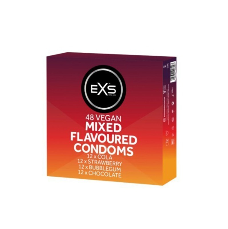 Condoms EXS Mixed Flavoured 48pcs