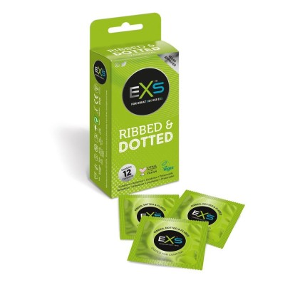 Condoms EXS Ribbed & Dotted 12pcs Condoms EXS Ribbed & Dotted 12pcs