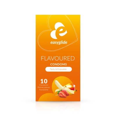 Condoms EasyGlide Flavoured 10pcs Condoms EasyGlide Flavoured 10pcs