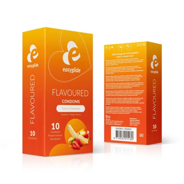 Condoms EasyGlide Flavoured 10pcs