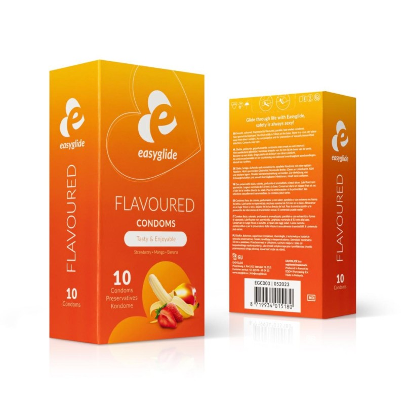 Condoms EasyGlide Flavoured 10pcs