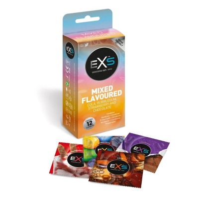 Condoms EXS Mixed Flavoured 12pcs Condoms EXS Mixed Flavoured 12pcs
