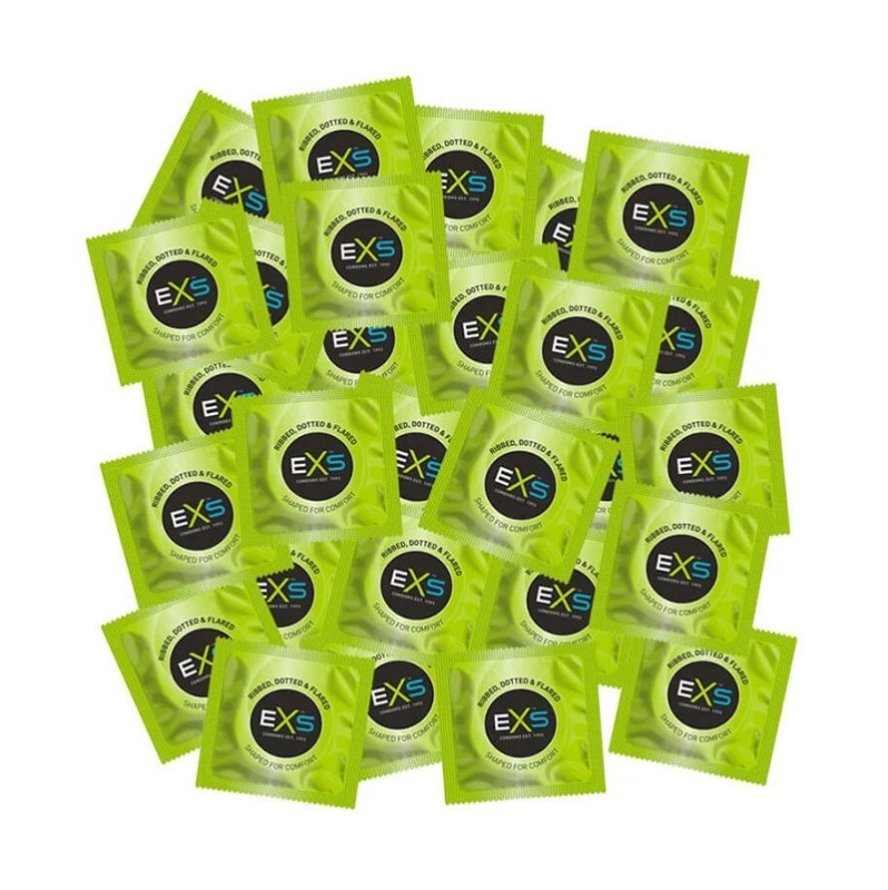 Condoms EXS Ribbed & Dotted 100pcs